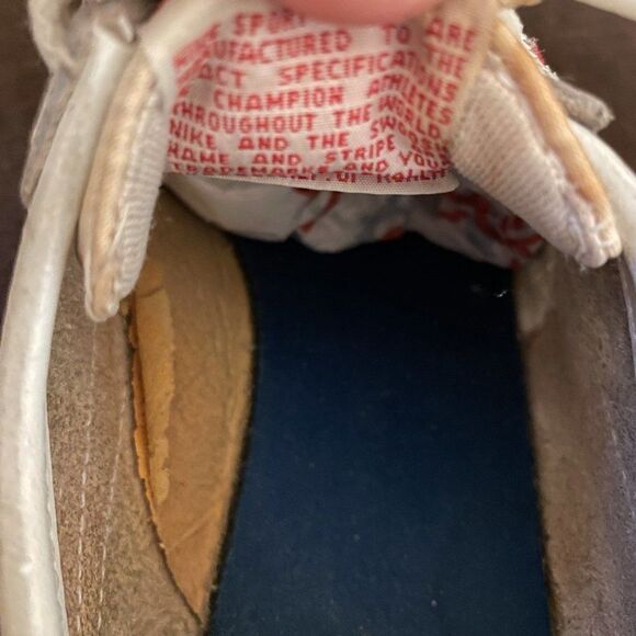 Rare Forest Gump VINTAGE 1982 NIKE LEATHER CORTEZ Womens 7.5 US White Red - Picture 10 of 11